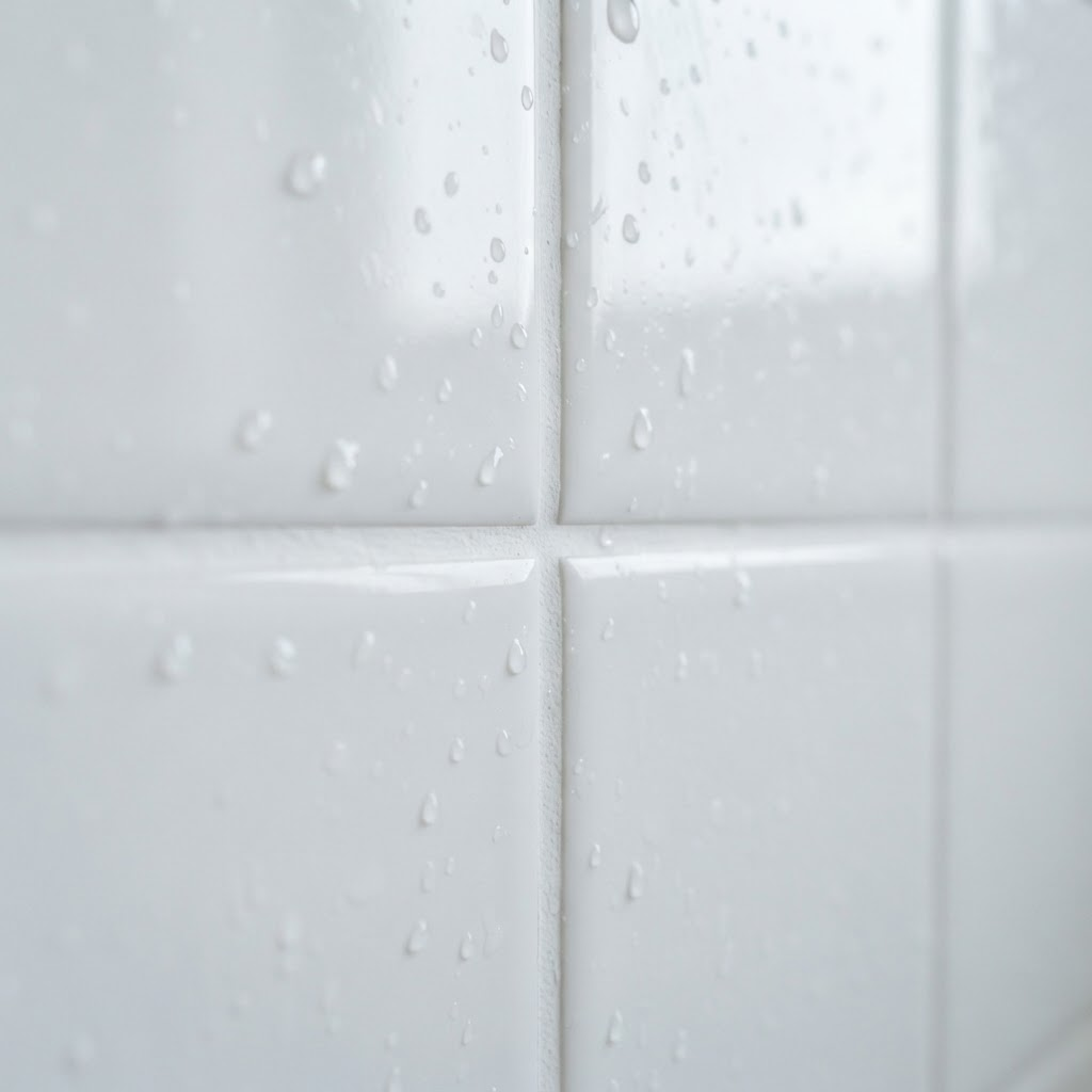 Gleaming clean tile grout after a professional deep clean